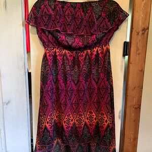 Strapless Maurice’s high/low dress